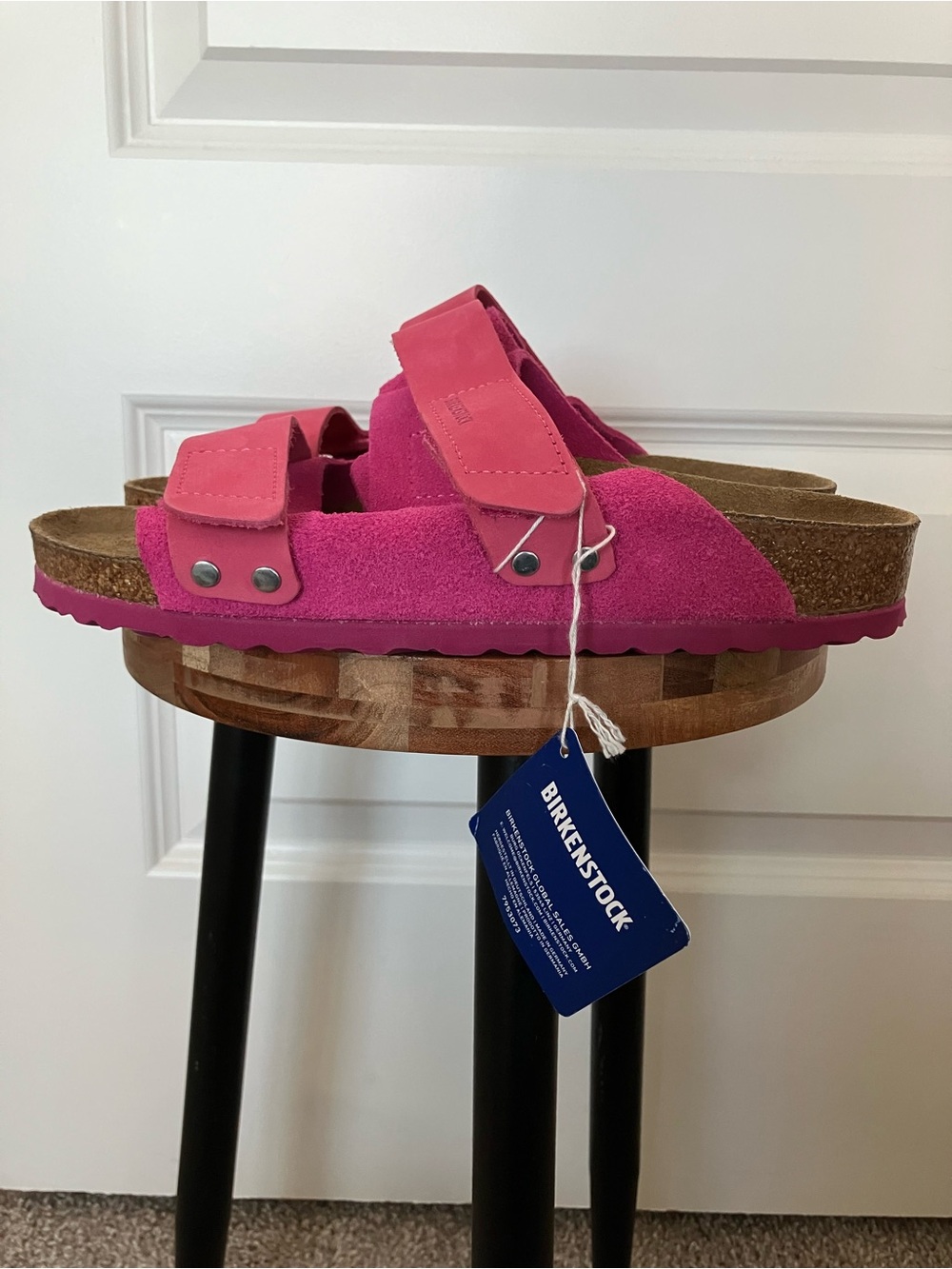 NEW Birkenstock Uji Sandals Women EU 38 US 7-7.5 Fuchsia Tulip 2026-718 - Picture 3 of 6